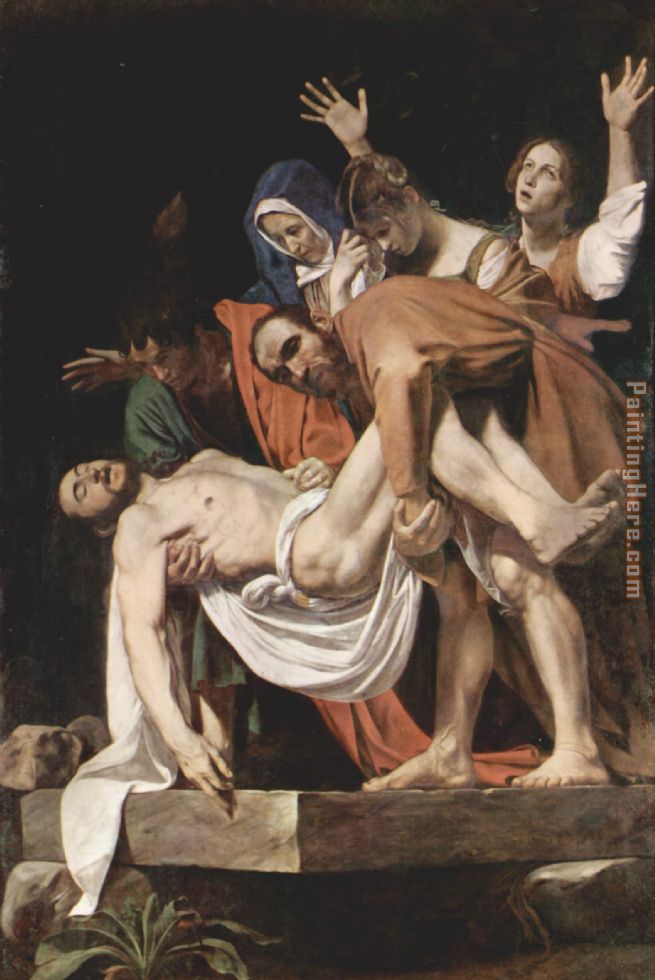 The Entombment of Christ painting - Caravaggio The Entombment of Christ art painting